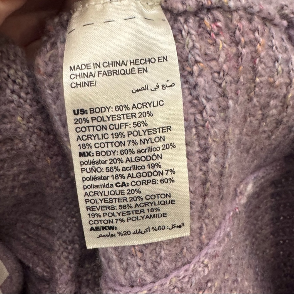 Chico’s Slouchy Purple Sweater | Size XXL (Chico’s 4) - Picture 9 of 9